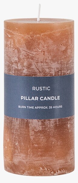 Country Pillar Candle in Amber Large Pack of 2