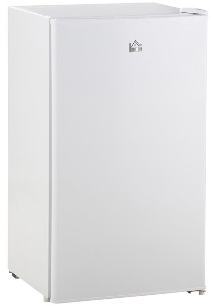 HOMCOM 91 Litre Freestanding Under Counter Fridge with Chiller Box, Reversible Door, Adjustable Thermostat 47.5cm Wide Noise Level: Decibels 40 White