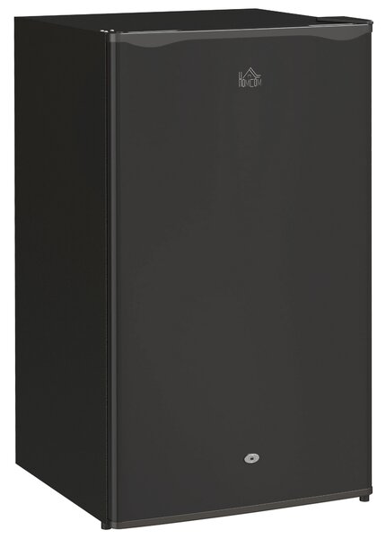 HOMCOM 91L Freestanding Under-Counter Fridge with Lock, Black Aosom UK