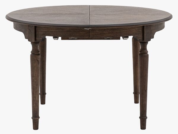 Chateau Extendable Round Dining Table in Coffee