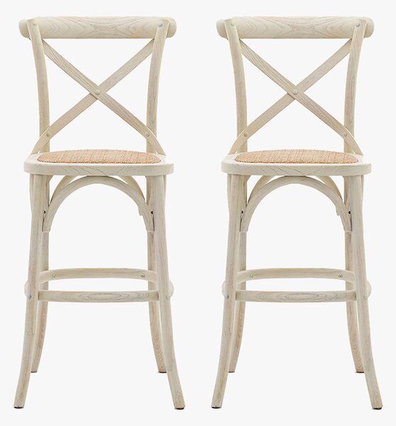 Theodore Barstool in White - Set of 2