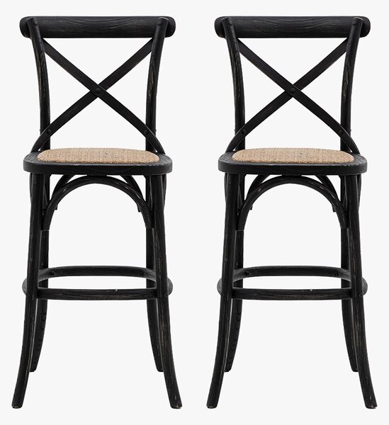 Theodore Barstool in Black - Set of 2