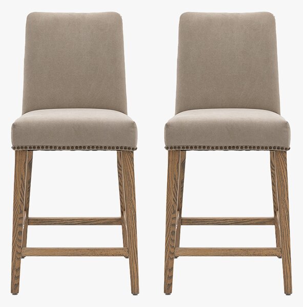 Fergus Bar Stool in Cement - Set of 2