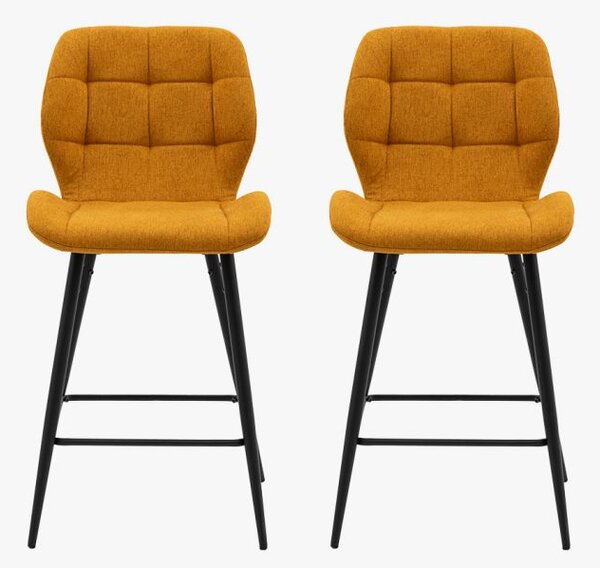 Hallen Stool in Saffron - Set of 2