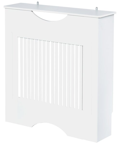 HOMCOM Radiator Cover W/E1 Class 12mm MDF Engineered Wood, 78W x 19D x 80.5Hcm-White