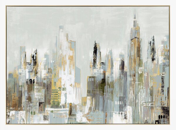 Cityscape Framed Canvas Wall Art