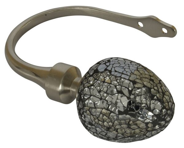 Alexia Holdbacks Satin Silver