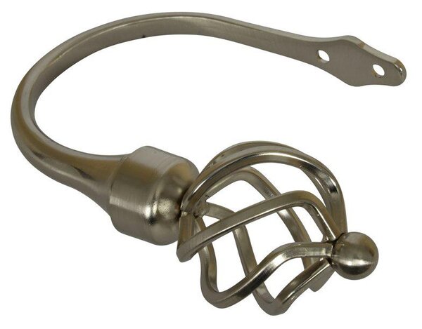 Cage Holdbacks Satin Silver