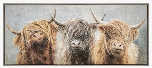 Highland Trio Framed Canvas Wall Art