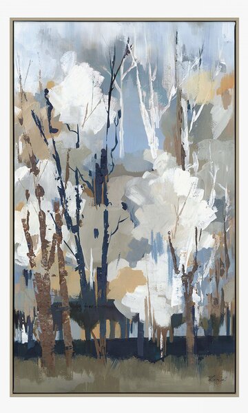 Forest Fusion Framed Canvas Wall Art