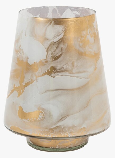 Ambient Marble Hurricane Candleholder, Small
