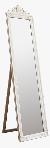 Crest Cheval Mirror in White