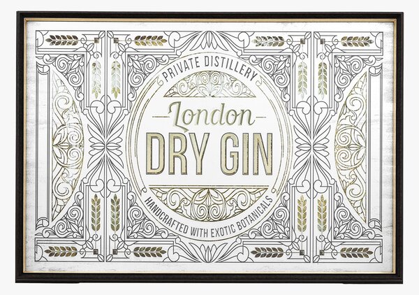 Retro Botanical Gin Mirror
