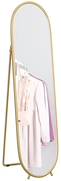 HOMCOM 40 x 160cm Full Length Mirror, Floor Standing, Wall-Mounted or Leaning Against Wall Tall Mirror w/ Support Frame Aosom UK