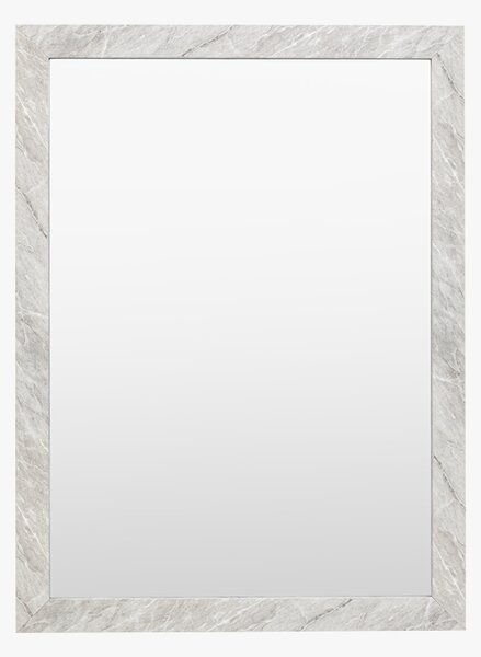 Verona Marbled Rectangle Mirror in White