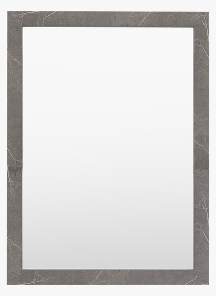 Verona Marbled Rectangle Mirror in Grey