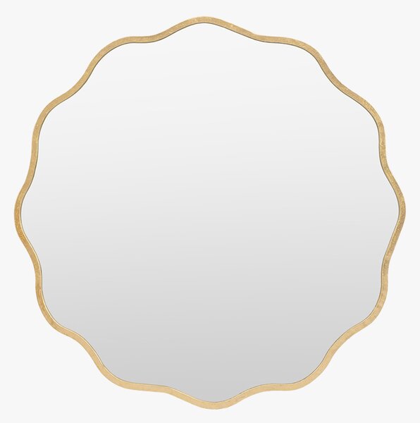 Wavy Round Wall Mirror