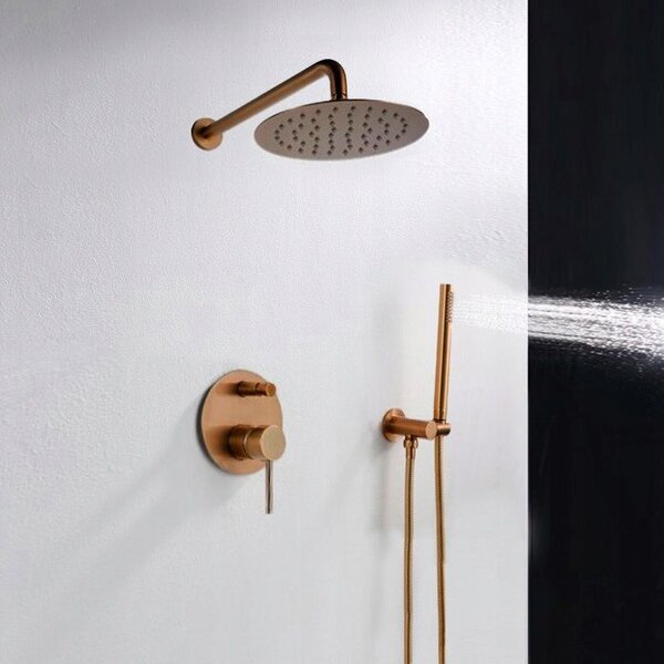 Rea Lungo Copper concealed installation shower set