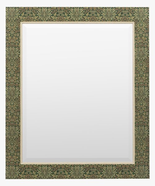 Florin Mirror in Forest Green