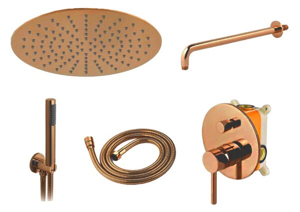 Rea Lungo Copper concealed installation shower set