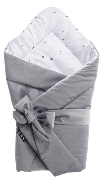 Velvet Nest Premium grey swaddle blanket