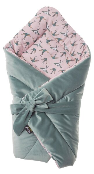 Velvet Nest Premium mint swaddle blanket