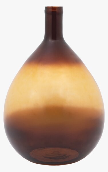 Liana Giant Glass Bottle Vase in Amber