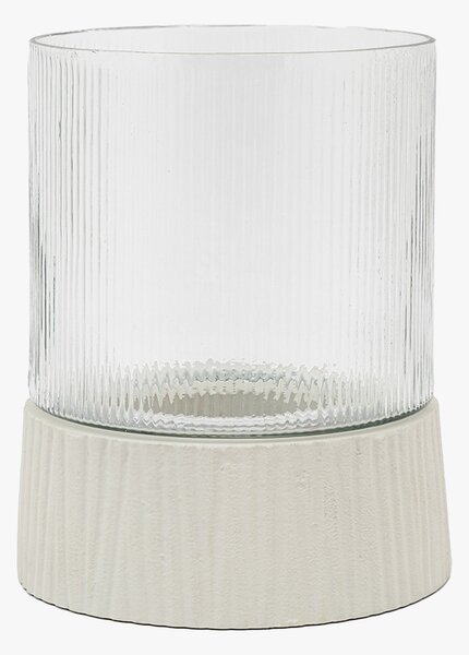 Kaia Hurricane Lantern in Parchment, Large