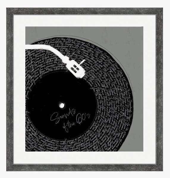 60s Vinyl Framed Wall Art