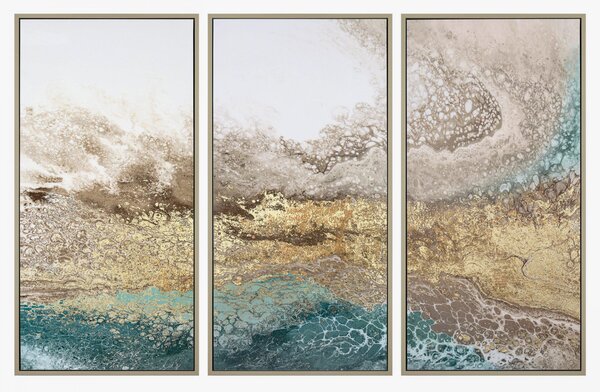 Tidal Wave Trio Framed Wall Art