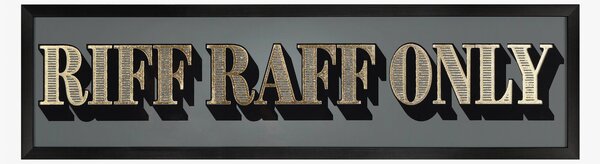 Retro Riff Raff Only Framed Wall Art