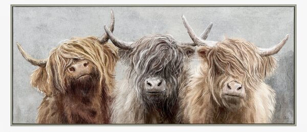 Highland Trio Framed Canvas Wall Art, Small
