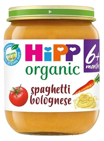 Hipp Organic Spaghetti Bolognese Baby Food Jar 6+ months 125g