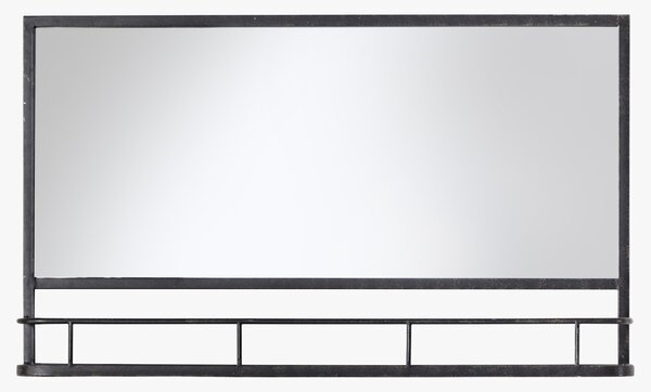 Rayden Grey Overmantel Mirror