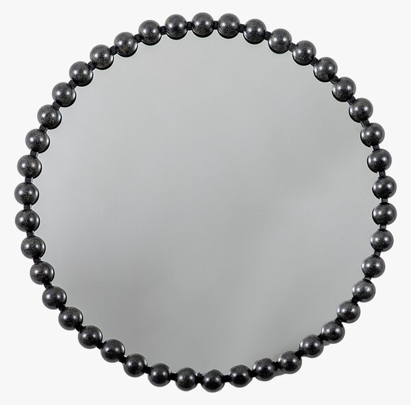 Bead-utiful Round Mirror in Black