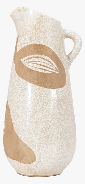 Henri Jug in White & Brown