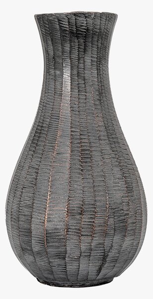 Farley Fluted Vase in Antique Grey - Small