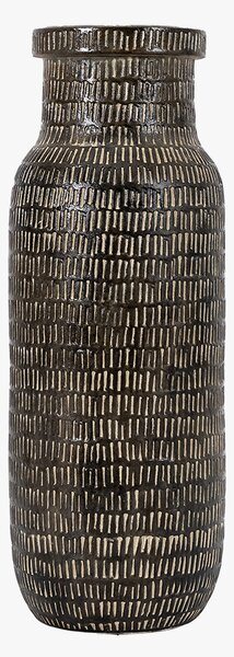 Score Tall Vase in Black