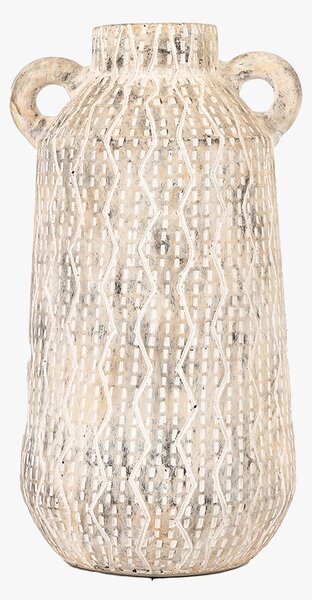 Tala Vase in Earthy White - Medium