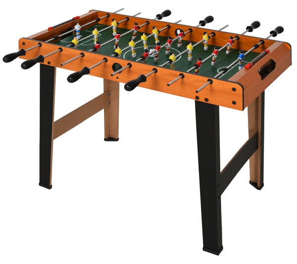 HOMCOM Soozier Foosball Table Heavy Duty 84.5cm for Arcades, Pub, Game Room, 8 Rods, 2 Balls