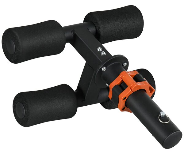 SPORTNOW Tibialis Trainer Tib Bar for Strengthening Calves Shins Ankles, Fits 5cm/2" Weight Plates Aosom UK