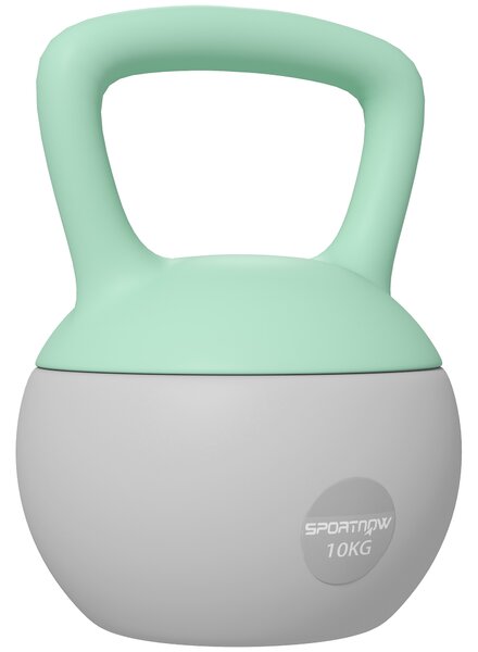 SPORTNOW 10KG Kettlebell, Soft Kettle Bell with Non-Slip Handle for Home Gym Weight Lifting and Strength Training Aosom UK