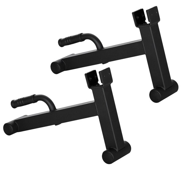 SPORTNOW 2Pcs Barbell Jack, Deadlift Jack with Non-Slip Handle and Plastic Padding, Easy Loading and Unloading 400kg Barbell Plates, for Home Gym, Deadlifting Weight Training