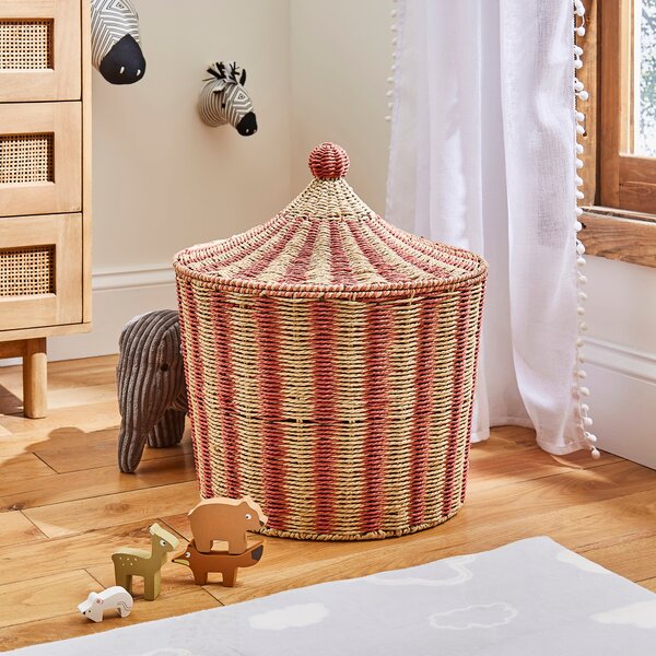 Circus Storage Basket Coral