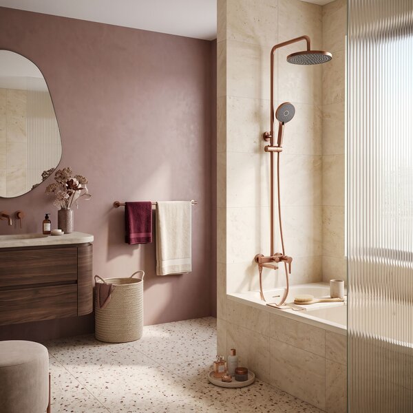 Shower set PREMIUM Rea Maxim Brush Copper