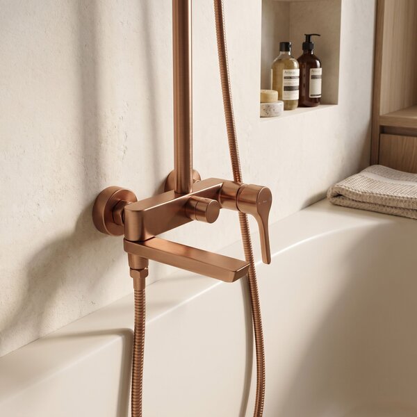 Shower set PREMIUM Rea Maxim Brush Copper