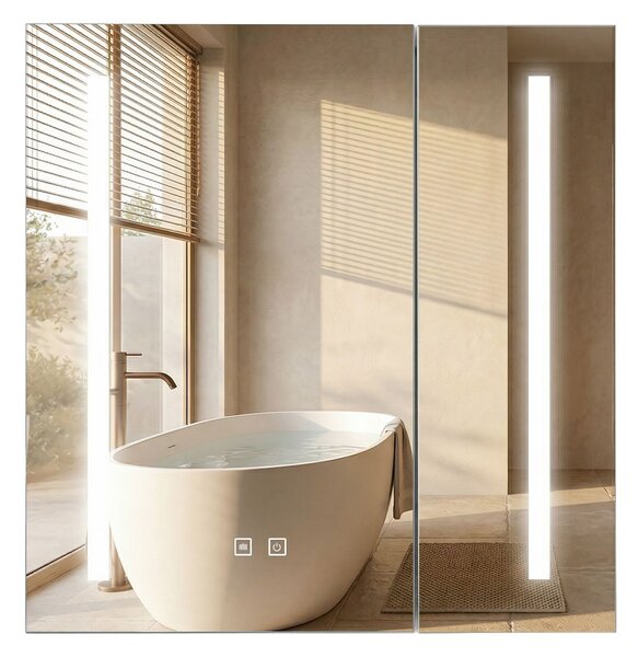 LED mirror cabinet M1015-60 60x65