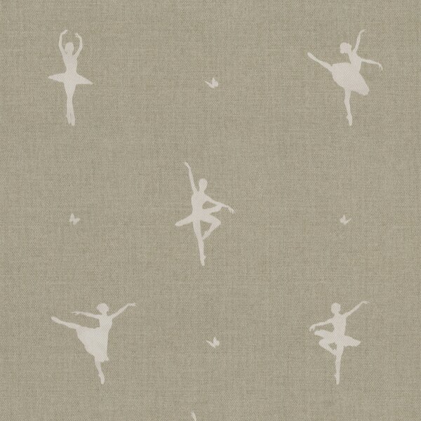 ANTE DECOR Ballerinas Printed Cotton Fabric Toasted Marshmallow