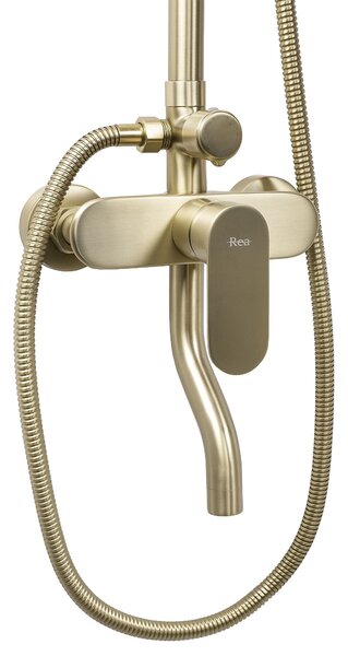 Shower set REA DROP Brush Gold