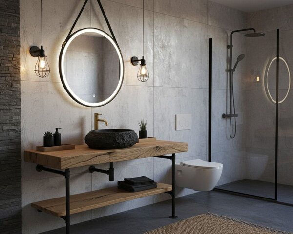 Countertop Basin Rea Mika Black